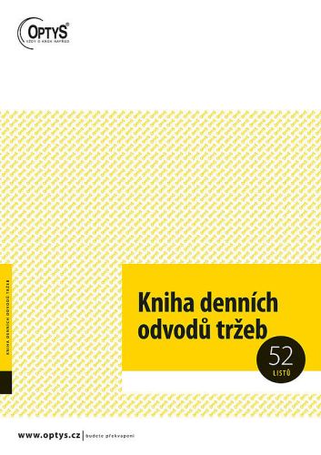Kniha denních odvodů tržeb A4 sešit - 52 listů, OP1095 1