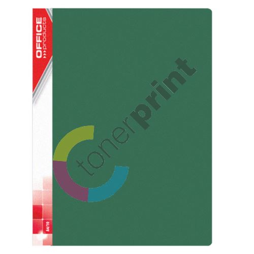 Office katalogová kniha, A4, PP, 20 kapes, zelená 1