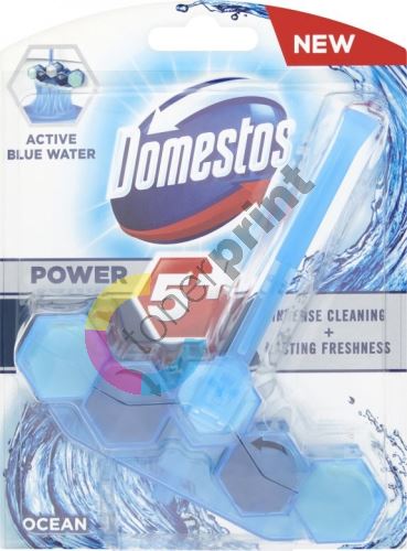 Domestos Power 5+ Blue Water Ocean Wc tuhý blok 53 g