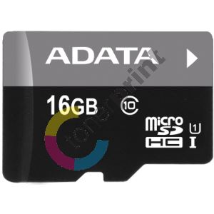 ADATA 16GB MicroSDHC Premier, class 10, + Adaptér 1