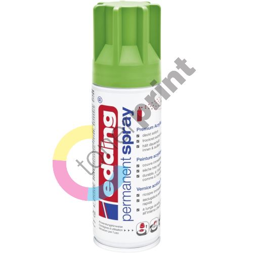 Akrylový sprej Edding 5200, zelenožlutá matná, 200 ml 1