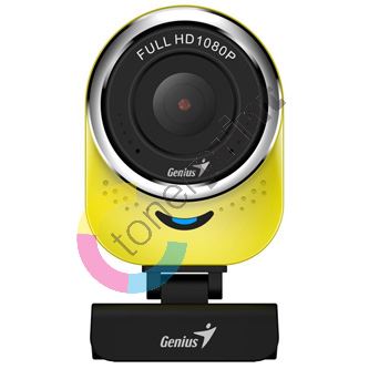 Genius Full HD Webkamera QCam 6000, 1920x1080, USB 2.0, žlutá, Windows 7 a vyšší, FULL HD,