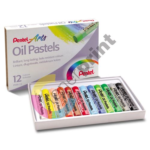 Pentel Oil Pastels PHN, olejové pastely, sada 12 barev 2