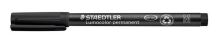 Permanentní popisovač Staedtler Lumocolor 317 M, černá, 1 mm, OHP