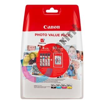 Inkoustová cartridge Canon CLI-581 XL CMYK, 2052C004, CMYK, originál