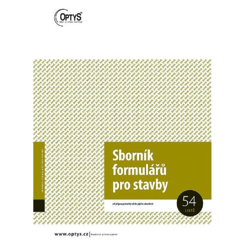 Sborník formulářů pro stavby A4 – 54 listů (OP1265)