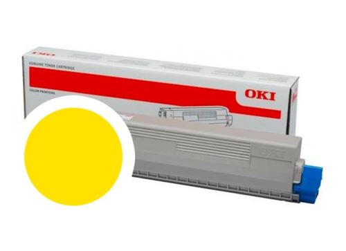 Toner OKI 47095701, C824, C834, C844, yellow, originál