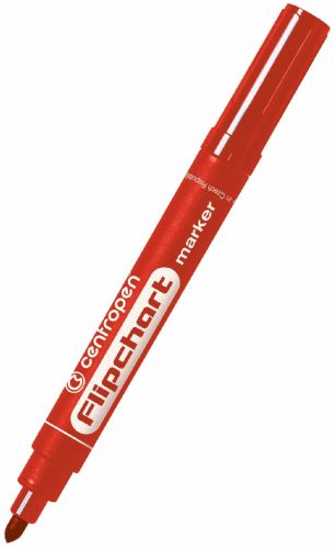 Značkovač Centropen 8550 červený Flipchart 1