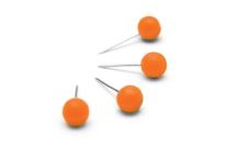 Oranžové připínáčky Nobo na nástěnky, 100ks Oranžové připínáčky Nobo na nástěnky, 100ks