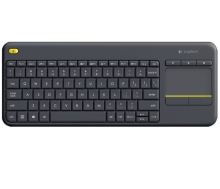 Bezdrátová klávesnice s touchpadem Logitech K400 Plus, US, 2,4 GHz USB, černá