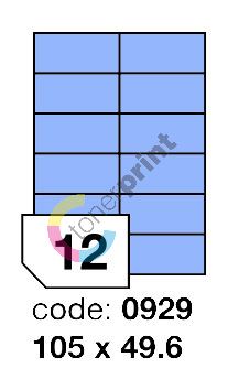 Samolepící etikety Rayfilm Office 105x49,6 mm 300 archů, matně modrá, R0123.0929D 1
