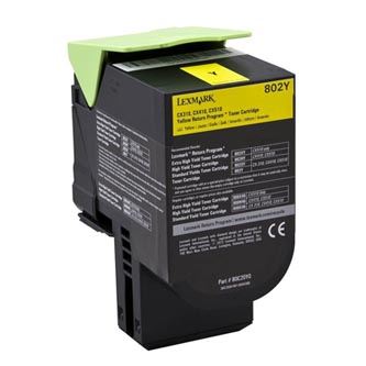 Toner Lexmark 80C20Y0, CX310dn, CX410de, CX510de, return, yellow, 802Y, originál