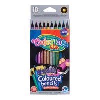 Pastelky Colorino, kulaté metalické, 10 barev