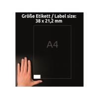 Univerzální etikety AVERY QuickPEEL 38x21,2 mm 100 listů A4 - 3666 4 (3)