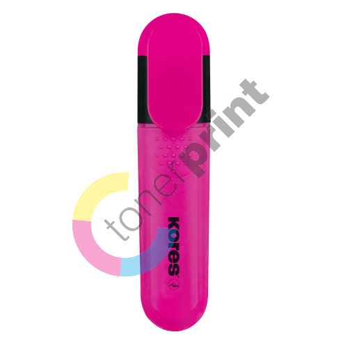 Zvýrazňovač Kores Bright Liner Plus 0,5-5mm, růžový 4