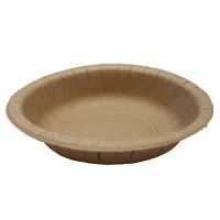 Papírový talíř hluboký na polévku / salát KRAFT (50 ks), ? 20 cm s tukovou bariérou (50 ks