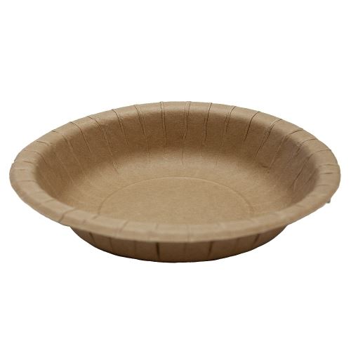Papírový talíř hluboký na polévku / salát KRAFT (50 ks), ? 20 cm s tukovou bariérou (50 ks