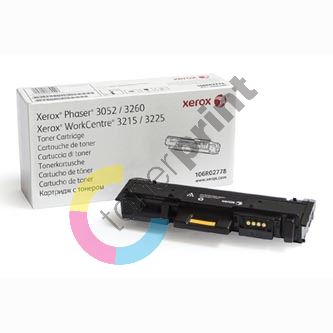 Toner Xerox 106R02778, Phaser 3052, 3260, WorkCentre 3215, 3225, black, originál