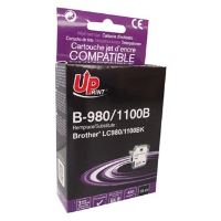 Inkoustová cartridge kompatibilní Brother LC980BK/LC1100BK, black, 15 ml, UPrint