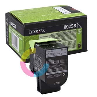 Toner Lexmark 80C2SK0, CX310dn, CX310n, CX410de, CX410, black, originál