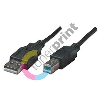 Kabel USB (2.0), A plug/B plug, 3m, připojení k tiskárně