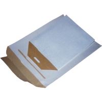Poštovní obálka kartónová CD 160 x 160 mm, bílá, se zámkovou klopou