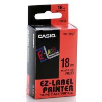 Páska Casio XR-18RD1 18mm černý tisk/červený podklad 1 (1)