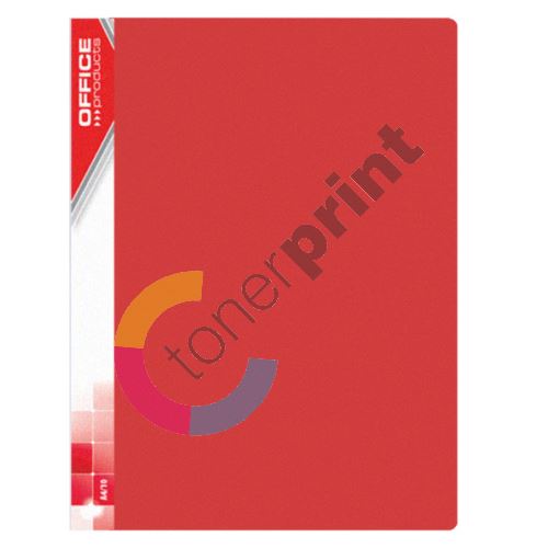 Office katalogová kniha, A4, PP, 10 kapes, červená 1