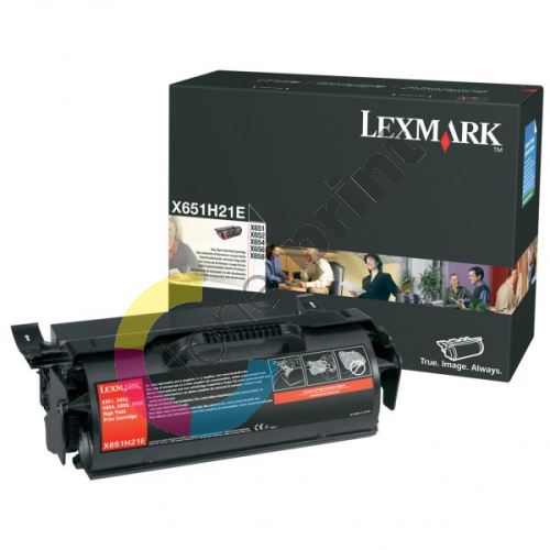 Toner Lexmark X651,X652,X654,X656,X658, black, X651H21E, originál 1