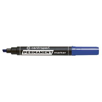 Značkovač Centropen 8576 Permanent, klínový, modrý