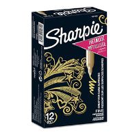 Sharpie, popisovač Metallic, zlatý, 12ks, 1.4mm, permanentní