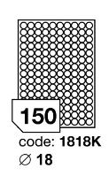 Samolepící etikety Rayfilm Office průměr 18 mm 300 archů R0102.1818KD