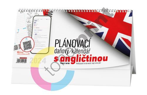 Stolní kalendář - Plánovací daňový kalendář s angličtinou