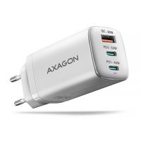 AXAGON ACU-DPQ65W GaN nabíječka 65 W, 2× USB-C + USB-A, PD 3.0, PPS, QC 4+, bílá