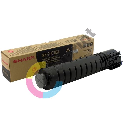Toner Sharp MX-70GTBA, black, originál 1