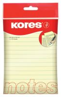 Samolepící bloček Kores linkovaný samolepící 150x100mm 100 listů