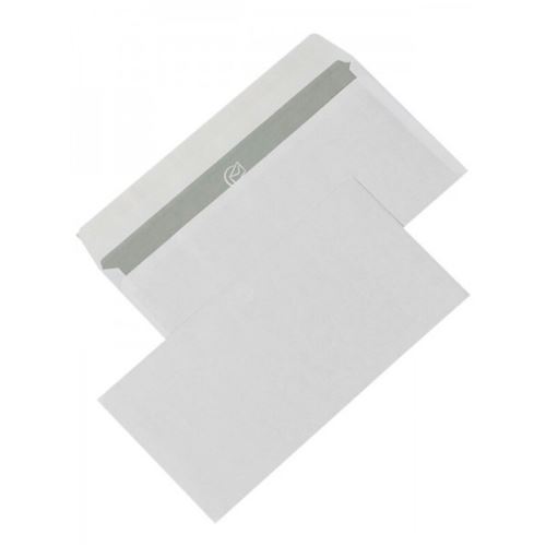 Dopisní obálka DL 110 × 220 mm – bílá, s krycí páskou (1000 ks)