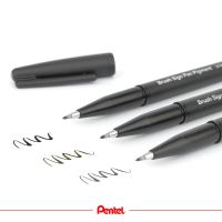 Pentel Brush Sign Pen Pigment SESP15 černý 1 (1)