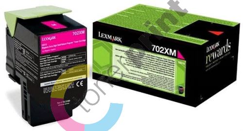 Toner Lexmark 70C2XM0, magenta, 702XM, originál 1