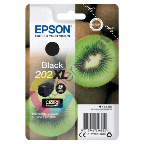 Cartridge Epson C13T02G14010, black, 202XL, originál 1
