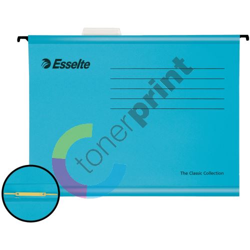 Zesílené závěsné desky Esselte Classic A4 s rychlovazačem, modrá 2