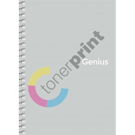 Shkolyaryk Spirálový sešit Genius Pastel, čtverečkovaný, mix, A6, 80 listů, PP desky 1