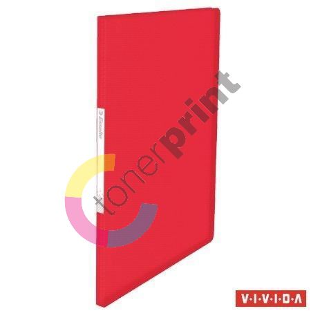 Katalogová kniha Vivida, měkká, červená, A4, 20 kapes, Esselte 1