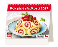 Stolní kalendář 2027 – Rok plný sladkostí MiniMax týdenní kalendář