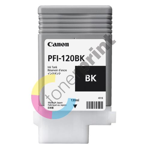 Cartridge Canon PFI-120BK, black, 2885C001, originál 1