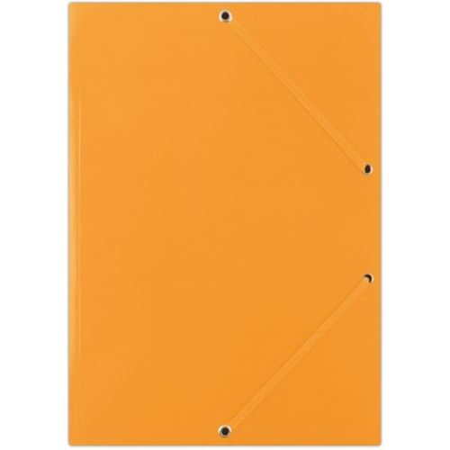 Spisové desky s gumičkou Donau, A4, 3 klopy, oranžové