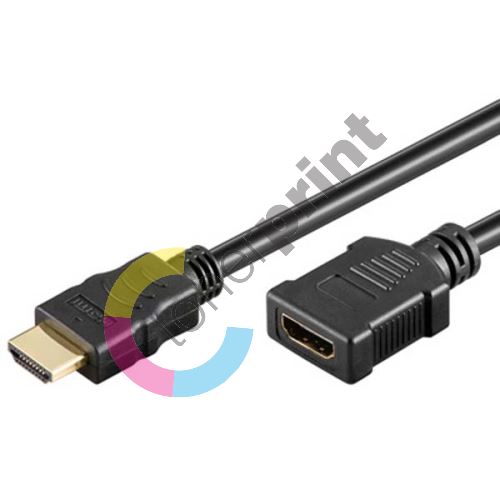 Audio/video kabel HDMI, HDMI F/HDMI M, 5m, zlacené konektory, No Name 1