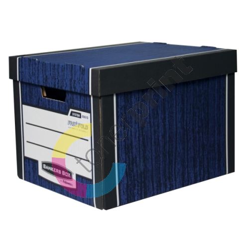 Archivační kontejner Fellowes Bankers Box Woodgrain modrá (2ks) 1