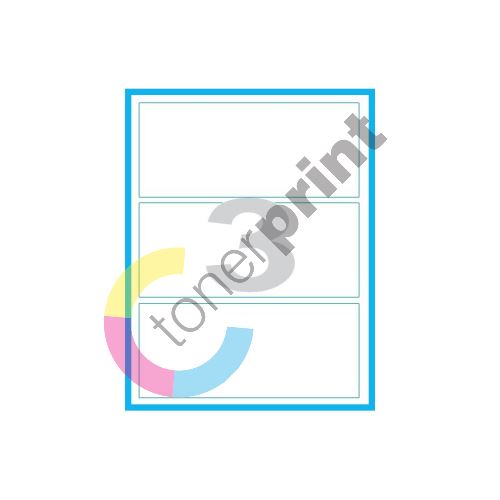 Etikety MP print samolepící A4, 200x90 mm, 3ks/arch, 100 archů, reflexní červené 1