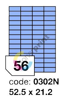 Samolepící etikety Rayfilm Office 52,5x21,2 mm 300 archů, matně modrá, R0123.0302ND 1